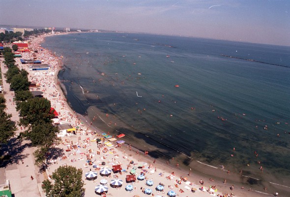 Beach view in Mamaia